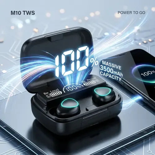 M10 TWS Wireless Bluetooth Earbuds – V5.3
